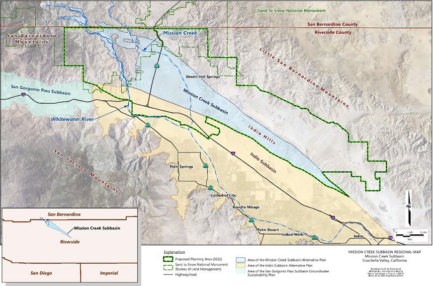 Mission Creek Subbasin Regional Map